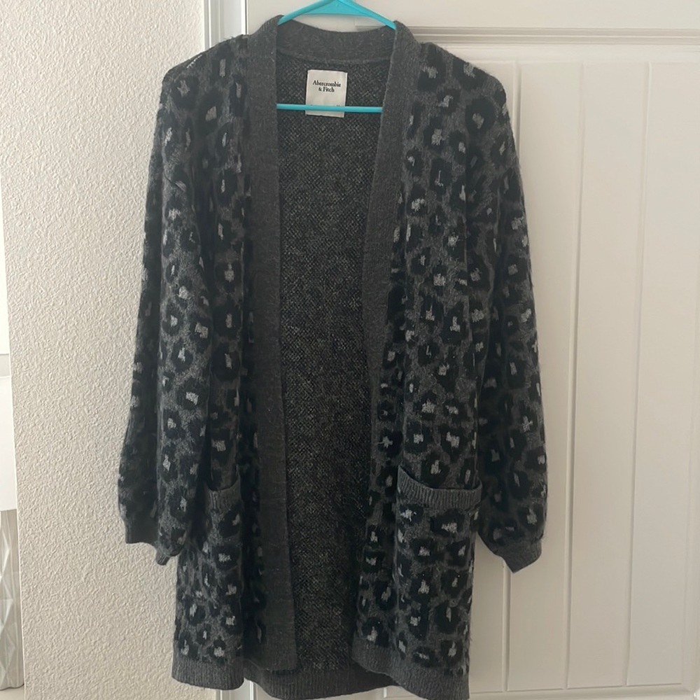 Cheetah print Abercrombie and Fitch cardigan